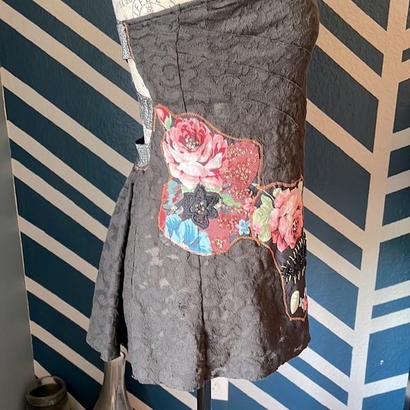 Free People Strapless Peplum Top - Picture 9 of 16